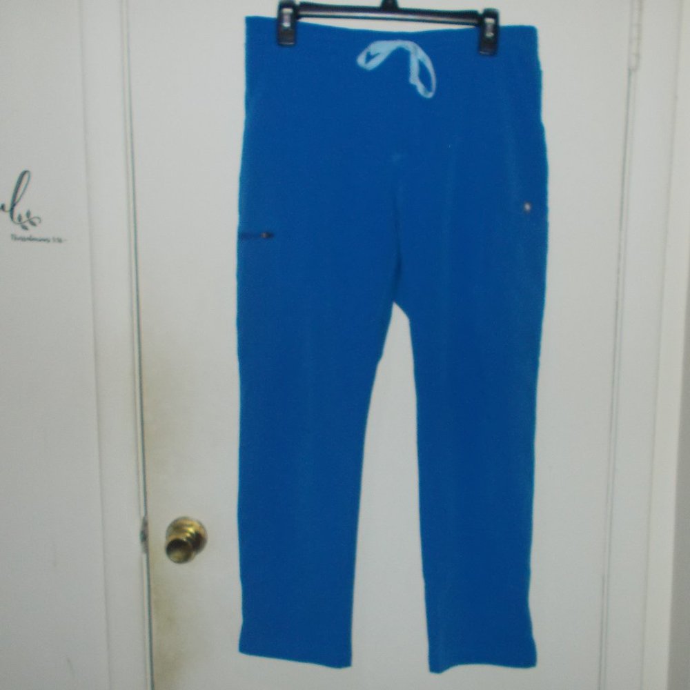 Figs Yola Skinny Scrub Pants Blue Size Medium